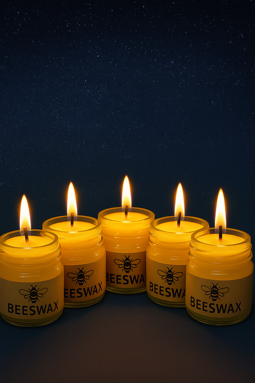 handpoured beeswax candle