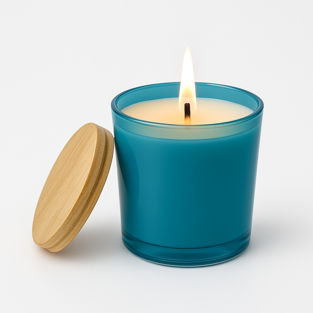 Soy Wax Candle - Blue Jar