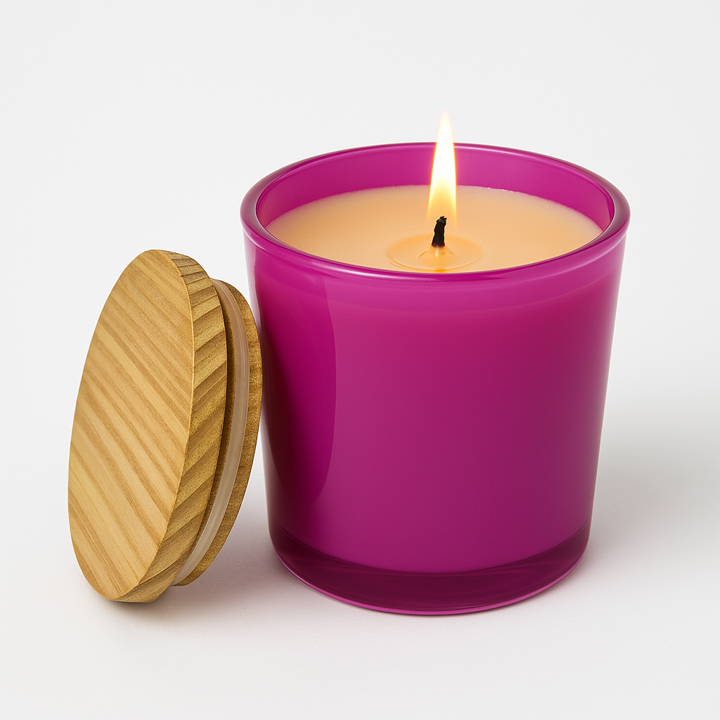 Soy Wax Candle - Pink Jar