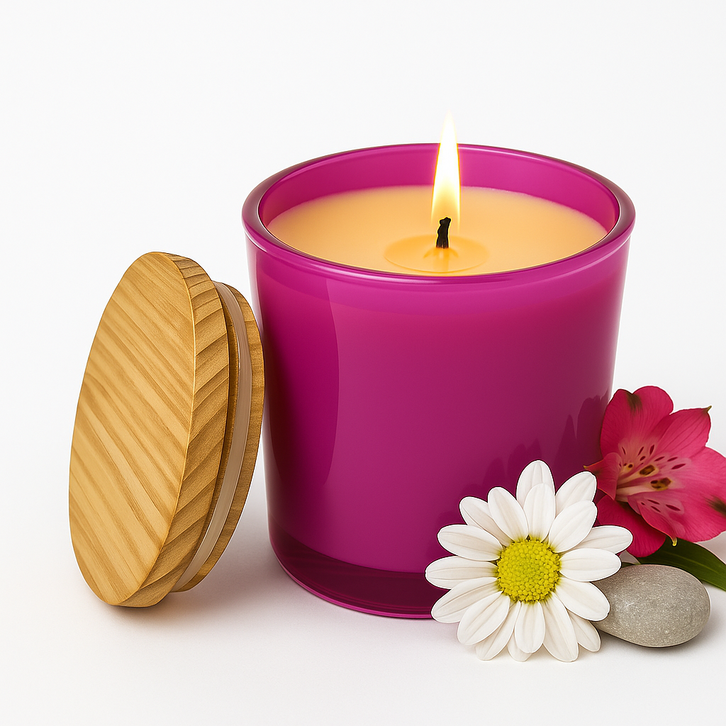 Soy Wax Candle - Pink Jar