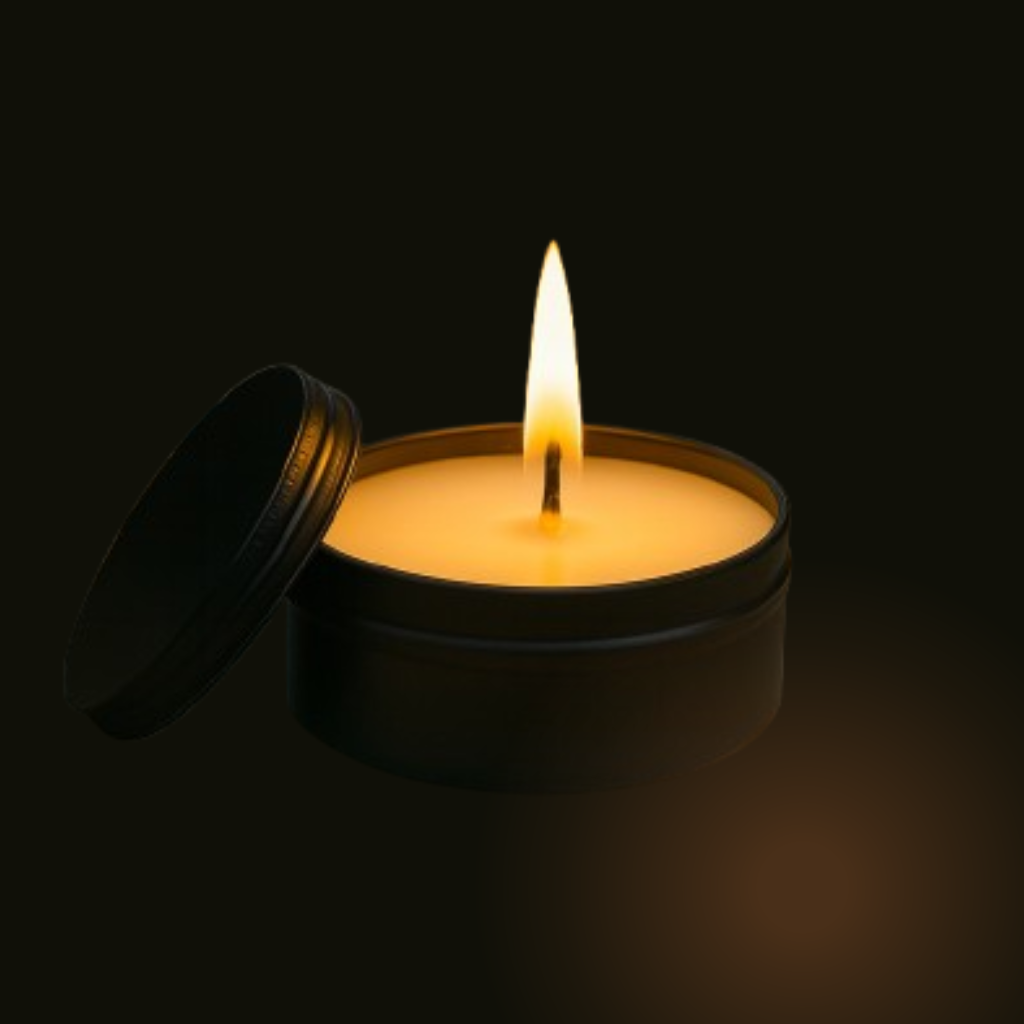 Tin Jar Soy Wax Candle – Black