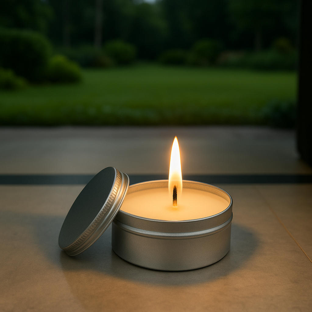  silver tin jar candle, Long-Lasting Eco-Friendly Candle