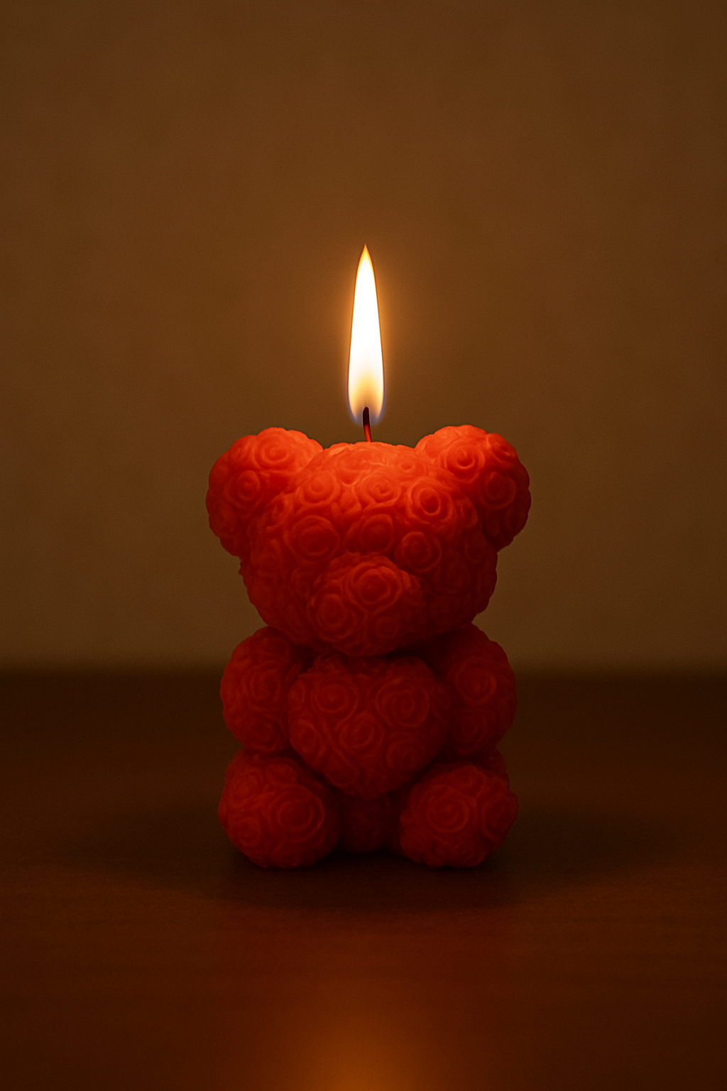 Rose Teddy Candle