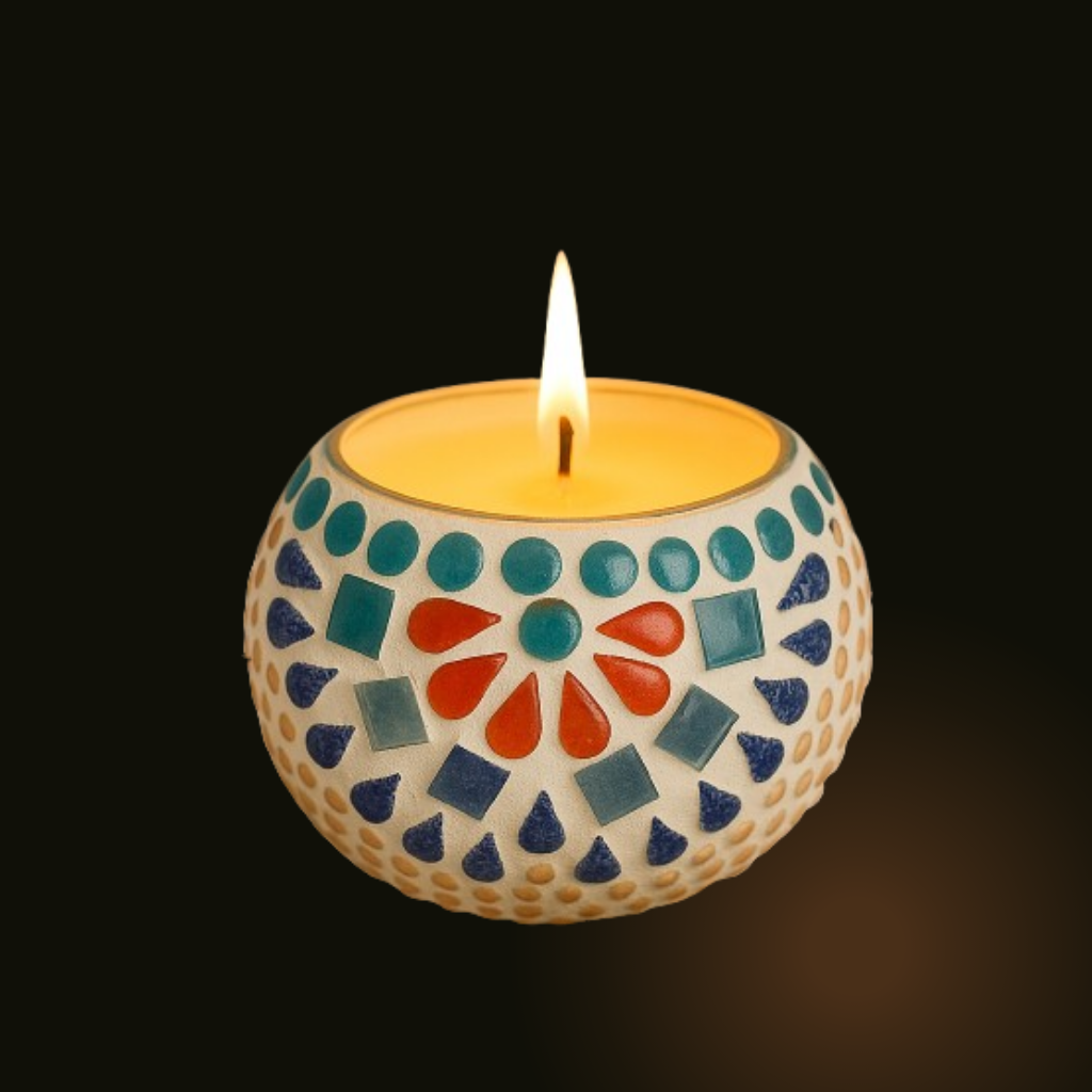 decoration purpose of ceramic soy wax candle
