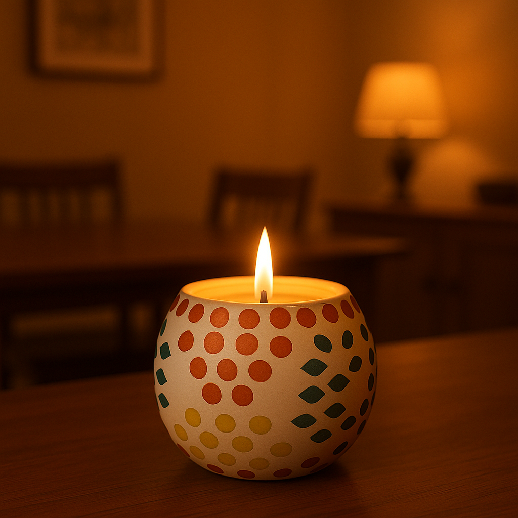 ceramic candle soy wax for decoration 